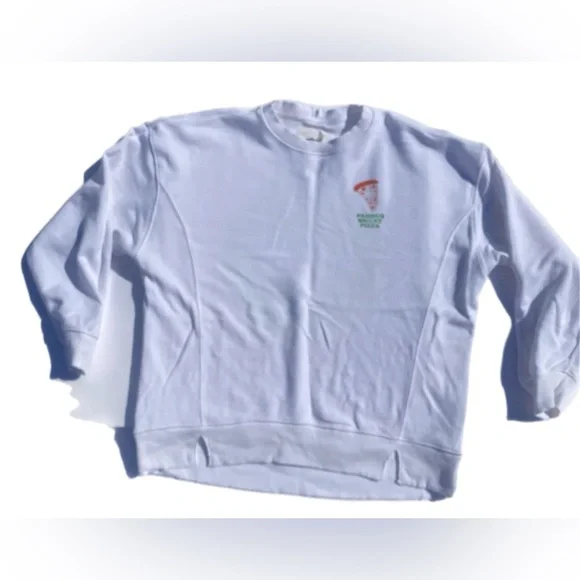 Aerie The Chill Crew Oversized Famous Smiley Pizza
Sweatshirt Medium NWOT - Picture 4 of 16